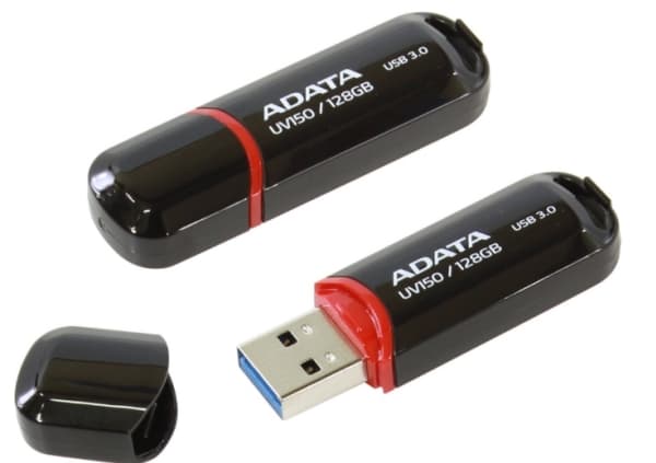 ADATA DashDrive UV150 - USB flashdrive - 128 GB - USB 3.0 - sortering