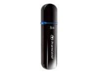 Transcend JetFlash elite 600, 8 GB, USB A-tyyppi, 2.0, Suojus, 10,3 g, Musta