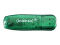 Pikkukuva 2 / 5: Intenso Rainbow Line, 8 GB, USB A-tyyppi, 2.0, 28 MB/s, Suojus, Vihreä