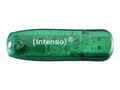 Pikkukuva 1 / 5: Intenso Rainbow Line, 8 GB, USB A-tyyppi, 2.0, 28 MB/s, Suojus, Vihreä