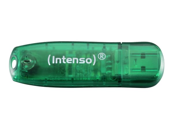Intenso Rainbow Line - USB-flashstasjon - 8 GB - USB 2.0 Grønn