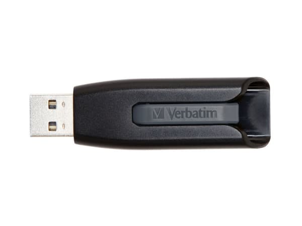 Verbatim Store 'n' Go V3 - USB-flashstasjon - 16 GB - USB 3.2 Gen 1 - grå Sort, Grå