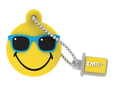 EMTEC Smiley World SW108 Mister Hawaii - USB-flashstasjon - 16 GB - USB 2.0 - gul