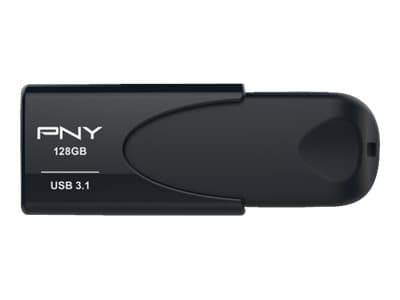 PNY Attaché 4 - USB flash-enhet - 128 GB - USB 3.1 Svart