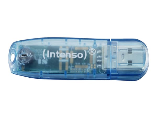 Intenso Rainbow Line - USB-flashstasjon - 4 GB - USB 2.0 Blå