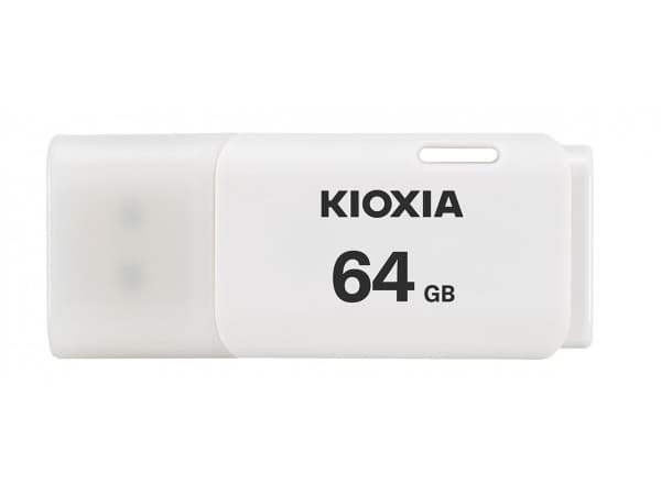 KIOXIA TransMemory U202 - USB-flashstasjon - 64 GB - USB 2.0 - hvit