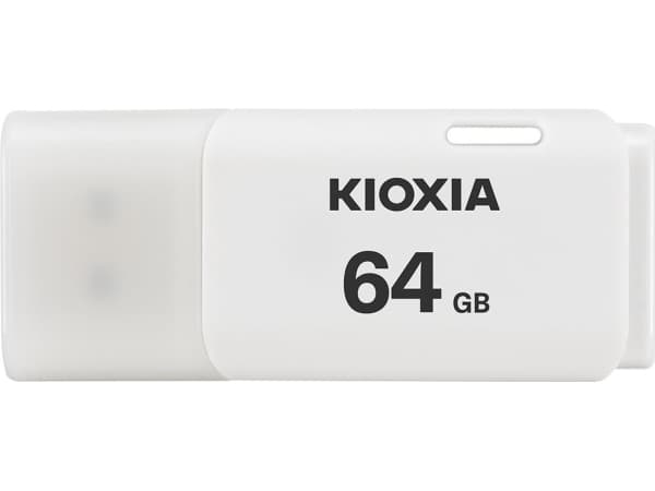KIOXIA TransMemory U202 - USB-flashstasjon - 64 GB - USB 2.0 - hvit