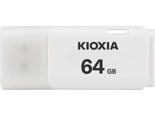 KIOXIA TransMemory U202 - USB-flashstasjon - 64 GB - USB 2.0 - hvit