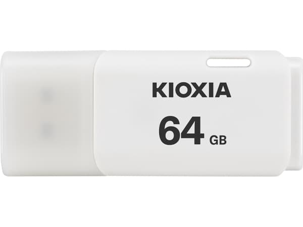 KIOXIA TransMemory U202 - USB-flashstasjon - 64 GB - USB 2.0 - hvit Hvit