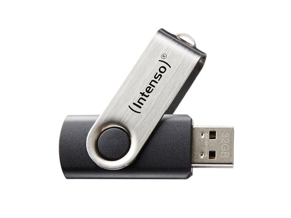 Intenso Basic Line - USB flash-enhet - 32 GB - USB 2.0 - Black silver
