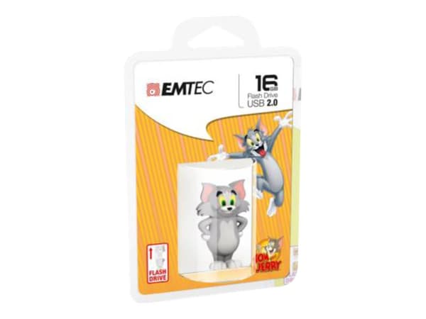 EMTEC Novelty 3D HB102 Tom - USB-flashstasjon - 16 GB - USB 2.0 Brun