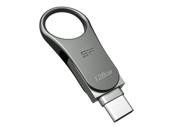 Silicon Power Mobile C80 USB-minnepenn 128 GB USB Type-A / USB Type-C 3.2 Gen 1 (3.1 Gen 1) Titan Titan