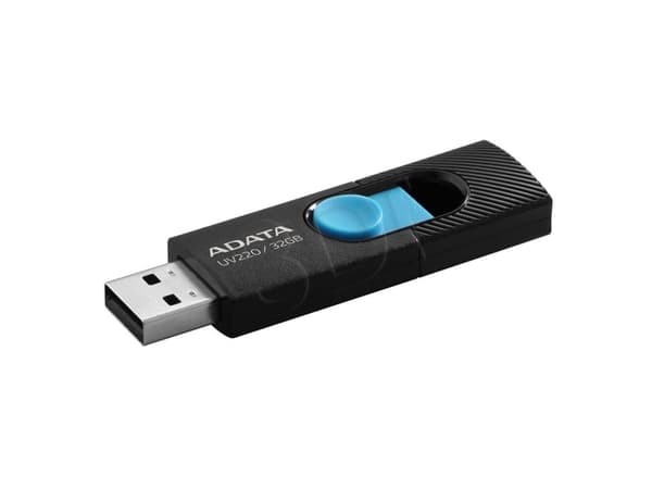 ADATA UV220 - USB flash-enhet - 32 GB - USB 2.0 - svart/blå