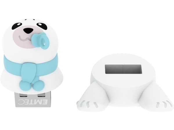 Emtec Baby Seal, 16 GB, USB A-tyyppi, 2.0, Suojus, Sininen, Valkoinen
