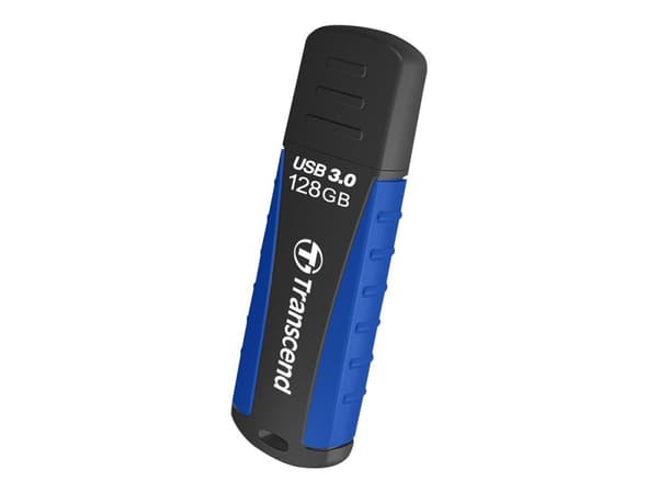Transcend JetFlash 810 - USB-flashstasjon - 128 GB - USB 3.0 Sort, Blå