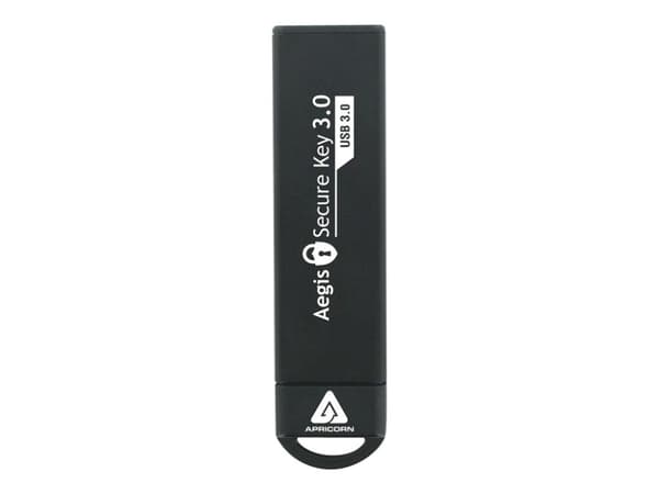 Apricorn Aegis Secure Key 3.0 - USB-flashstasjon - kryptert - 16 GB - USB 3.0 - FIPS 140-2 Level 3