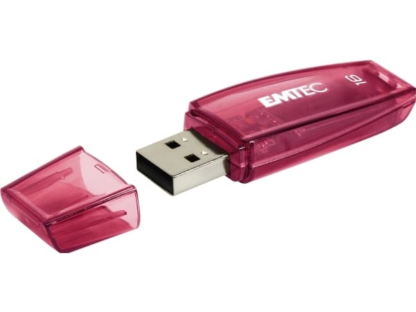 Emtec C410, 16 GB, USB A-tyyppi, 2.0, 18 MB/s, Suojus, Punainen