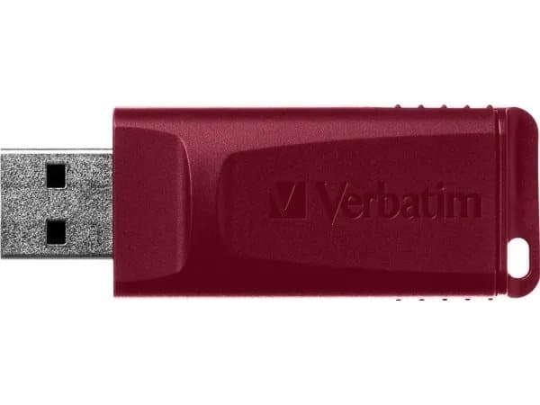 Verbatim Slider - USB-flashstasjon - 16 GB - USB 2.0 - blå, rød, grønn (en pakke 3)