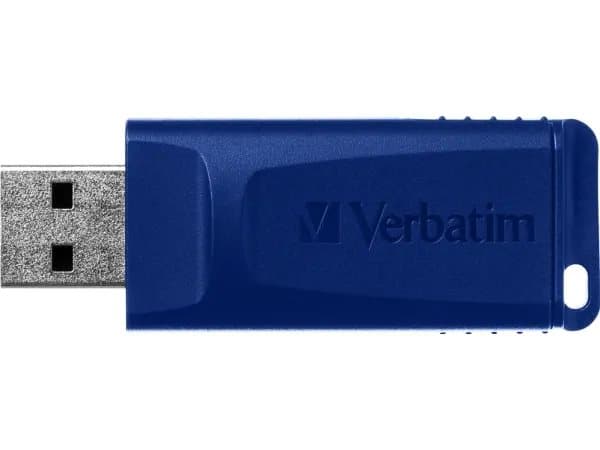 Verbatim Slider - USB-flashstasjon - 16 GB - USB 2.0 - blå, rød, grønn (en pakke 3)