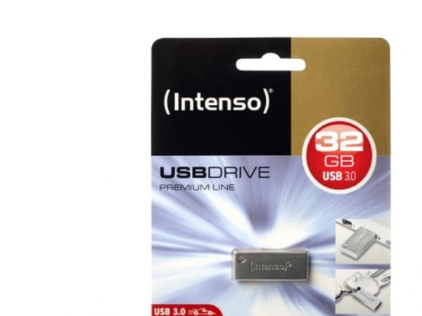 Intenso Premium Line - USB-flashstasjon - 32 GB - USB 3.0 - sølv