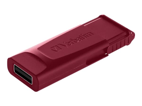 Verbatim Slider - USB flash-enhet - 32 GB - USB 2.0 - blå, röd (paket om 2)