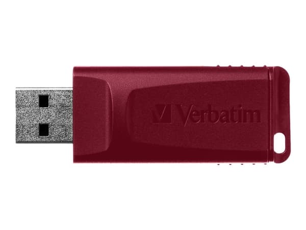 Verbatim Slider - USB flash-enhet - 32 GB - USB 2.0 - blå, röd (paket om 2)
