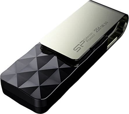 Silicon Power Blaze B30 USB-sticka 256 GB USB Type-A 3.2 Gen 1 (3.1 Gen 1) Svart, Silver