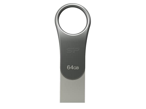 Silicon Power Mobile C80 USB-sticka 64 GB USB Type-A / USB Type-C 3.2 Gen 1 (3.1 Gen 1) Titan