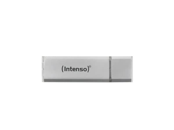 Intenso Ultra Line, 128 GB, USB A-tyyppi, 3.2 Gen 1 (3.1 Gen 1), 70 MB/s, Suojus, Hopea