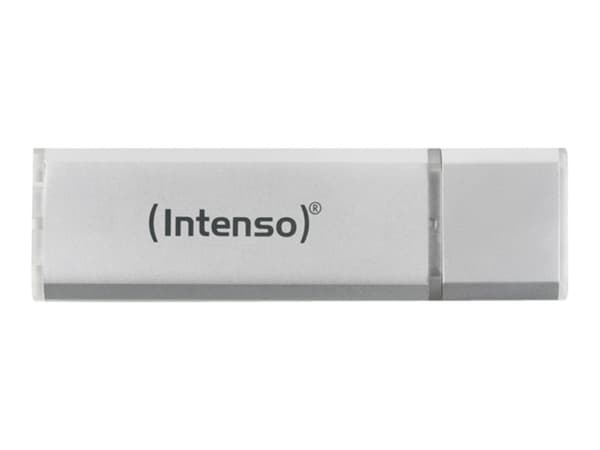 Intenso Ultra Line, 128 GB, USB A-tyyppi, 3.2 Gen 1 (3.1 Gen 1), 70 MB/s, Suojus, Hopea