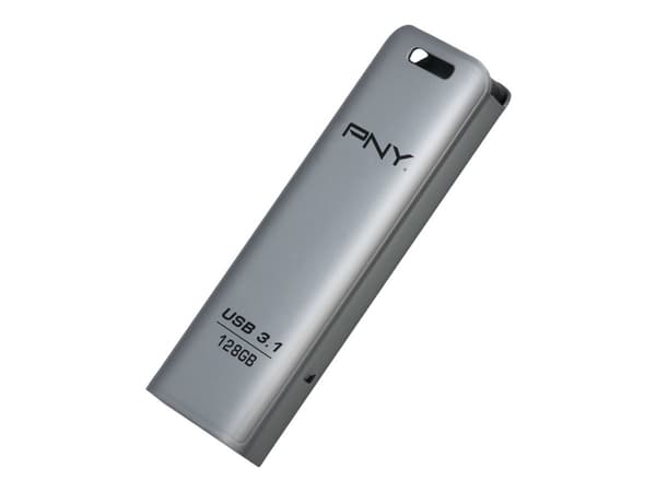 PNY FD128ESTEEL31G-EF, 128 GB, 3.2 Gen 1 (3.1 Gen 1), 20 MB/s, Liuku, Ruostumaton teräs