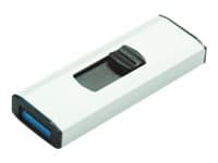 MediaRange - USB-flashstasjon - 128 GB - USB 3.0 - svart, sølv Sort, Sølv
