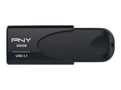 PNY Attaché 4 - USB-flashstasjon - 256 GB - USB 3.1 Sort