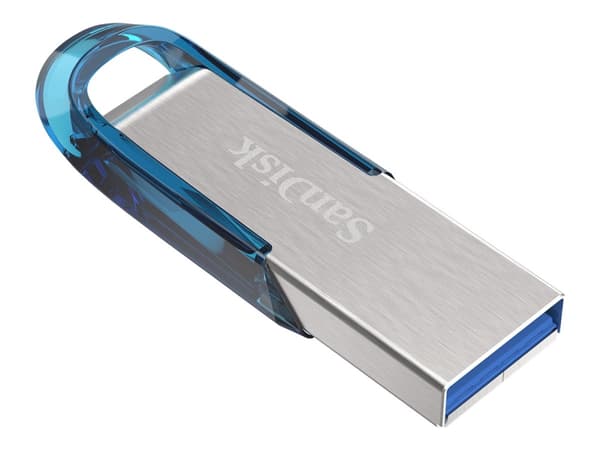 SanDisk Ultra Flair - USB-flashstasjon - 64 GB - USB 3.0 - blå
