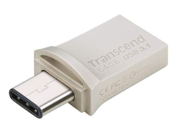 Transcend JetFlash 890 - USB flash-enhet - 64 GB - USB 3.1
