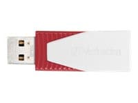 Verbatim Store 'n' Go Swivel - USB-flashstasjon - 16 GB - USB 2.0 - rød