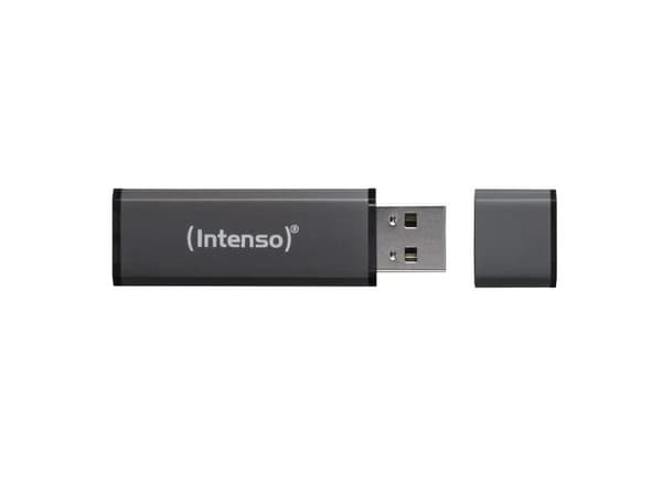 Intenso Alu Line - USB flash-enhet - 8 GB - USB 2.0 - antracit Antracit