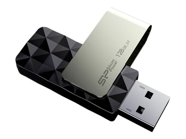 SILICON POWER Blaze B30 - USB-flashstasjon - 128 GB - USB 3.0 - svart