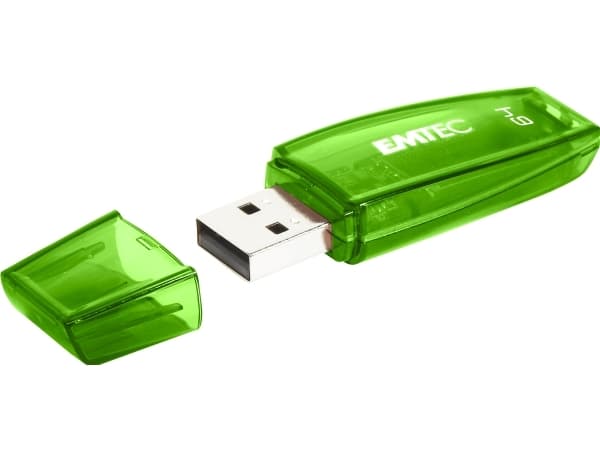EMTEC Color Mix C410 - USB flash-enhet - 64 GB - USB 2.0 - grön