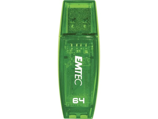EMTEC Color Mix C410 - USB flash-enhet - 64 GB - USB 2.0 - grön