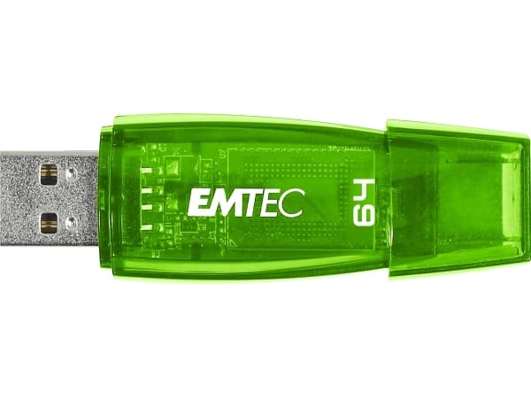 EMTEC Color Mix C410 - USB flash-enhet - 64 GB - USB 2.0 - grön