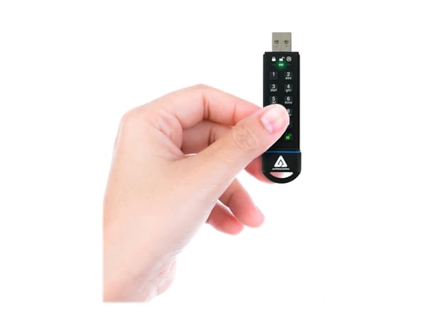 Apricorn Aegis Secure Key 3.0 - USB-flashstasjon - kryptert - 240 GB - USB 3.0