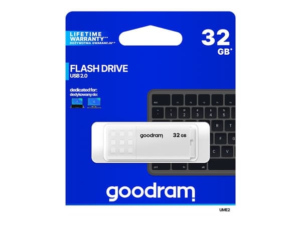 Goodram UME2 USB-sticka 32 GB USB Type-A 2.0 Vit