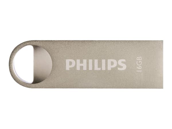 Philips FM16FD160B, 16 GB, USB A-tyyppi, 2.0, Ilman suojusta, 5,4 g, Hopea Hopea