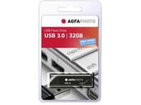AgfaPhoto 10570, 32 GB, USB A-tyyppi, 3.2 Gen 1 (3.1 Gen 1), Suojus, Musta