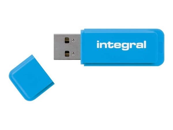 Integral 16GB 10PK USB2.0 DRIVE NEON BLUE USB-muisti USB A-tyyppi 2.0 Sininen Sininen