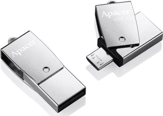 Apacer AH750 USB 2.0 Pendrive - MicroUSB, 64GB, AP64GAH750S-1)