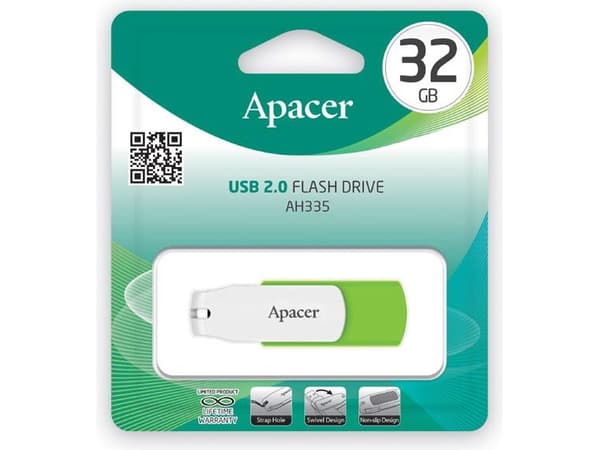 Apacer AH335 32GB USB Flash Drive (AP32GAH335G-1)