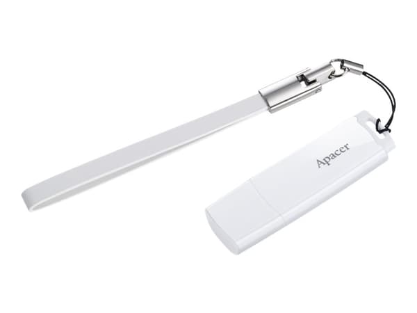 Apacer AH336, 32 GB, USB A-tyyppi, 2.0, Ilman suojusta, 8,3 g, Valkoinen