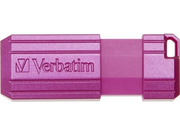 Verbatim USB Flash Disk, USB 2.0, 64GB, PinStripe, Store N Go, Blue, 49961, USB A, Retractable Connector